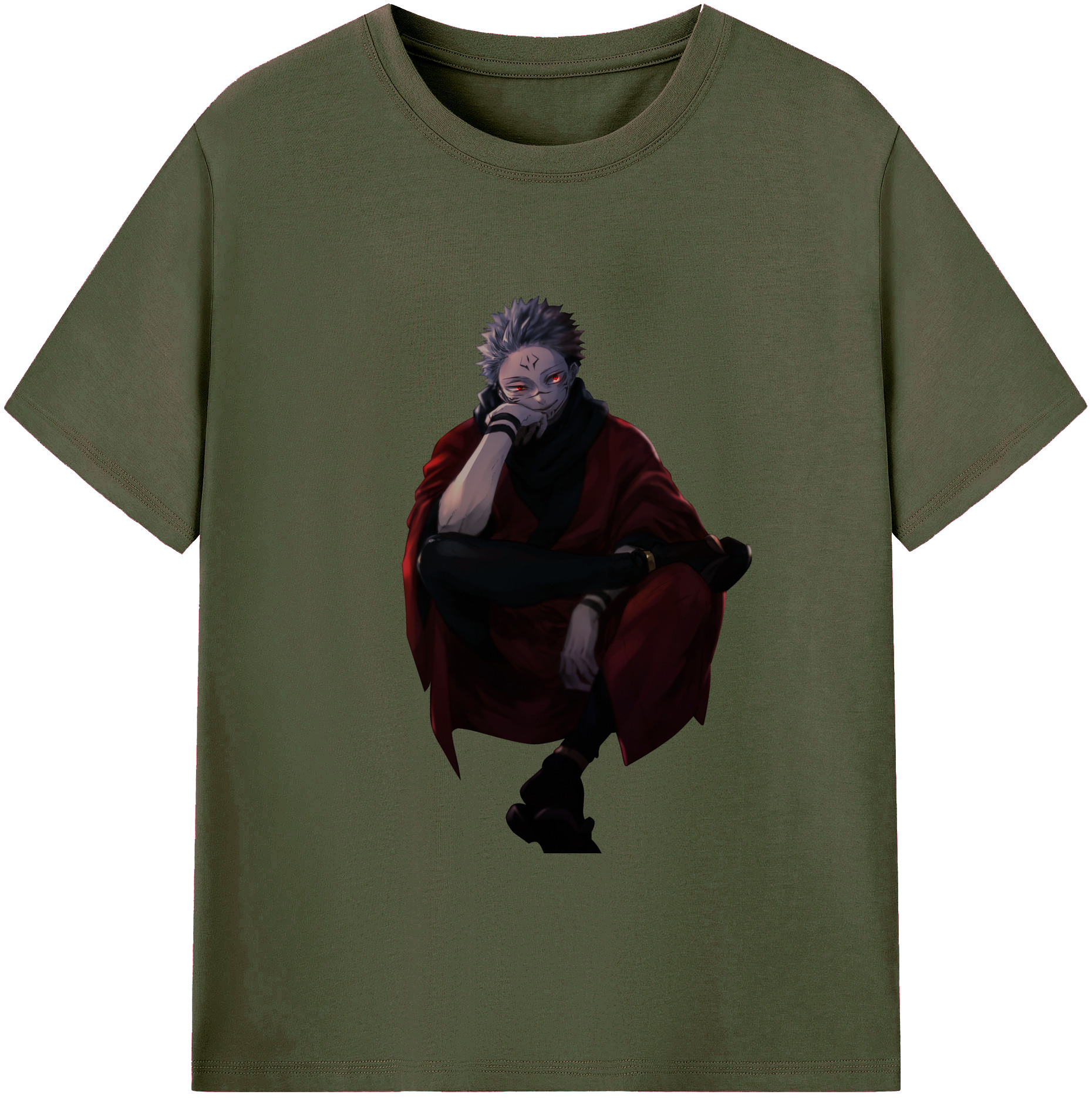 （画像用） 呪術廻戦 Jujutsu Kaisen 綿100％ メンズ半袖Tシャツ｜肌触りやわらか＆通気性